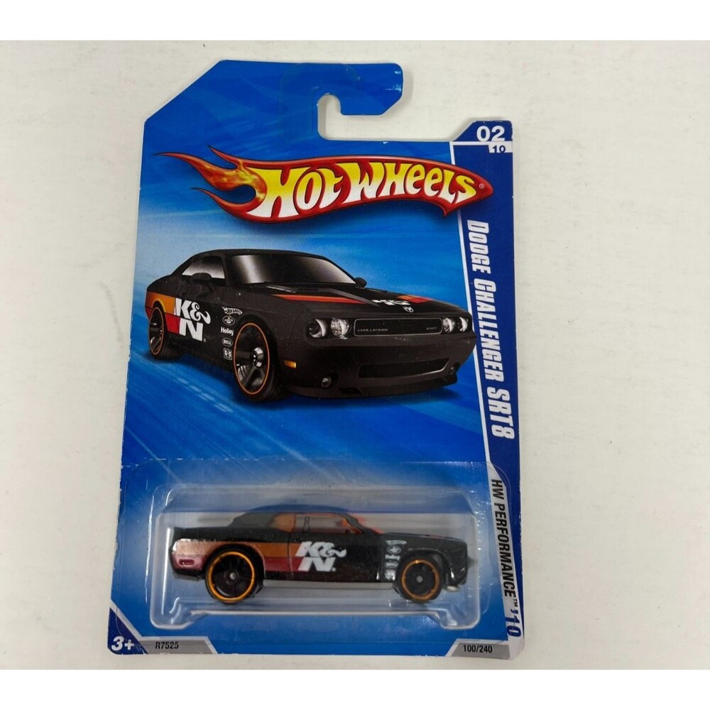 Hot Wheels Dodge Challenger SRT8 100/240 Black 2010 K&N Performance